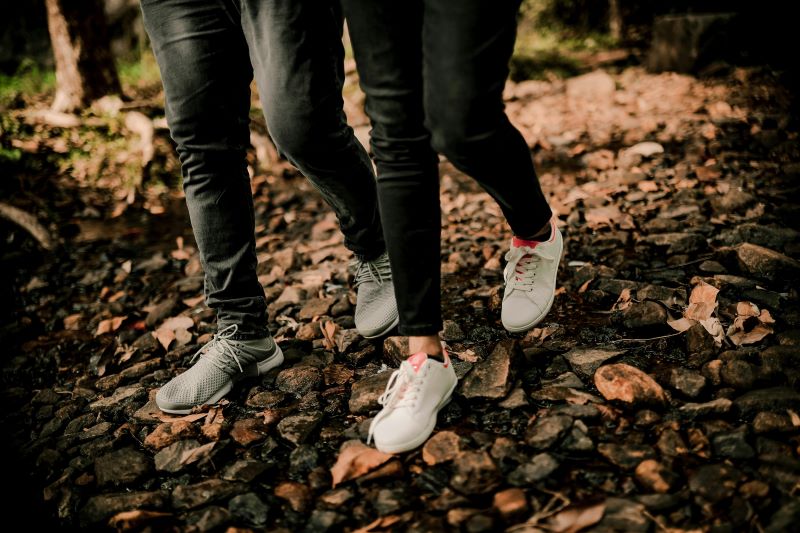 pair of people walking